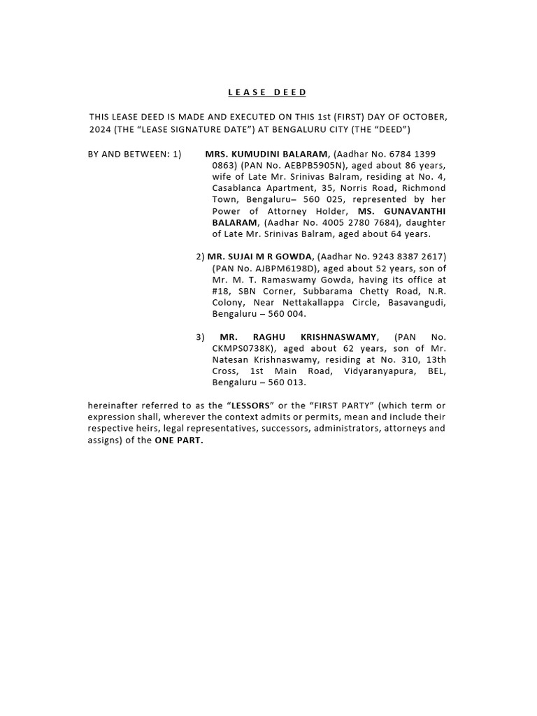 Lease Agreement for Commercial Property | PDF | Lease | Indemnity