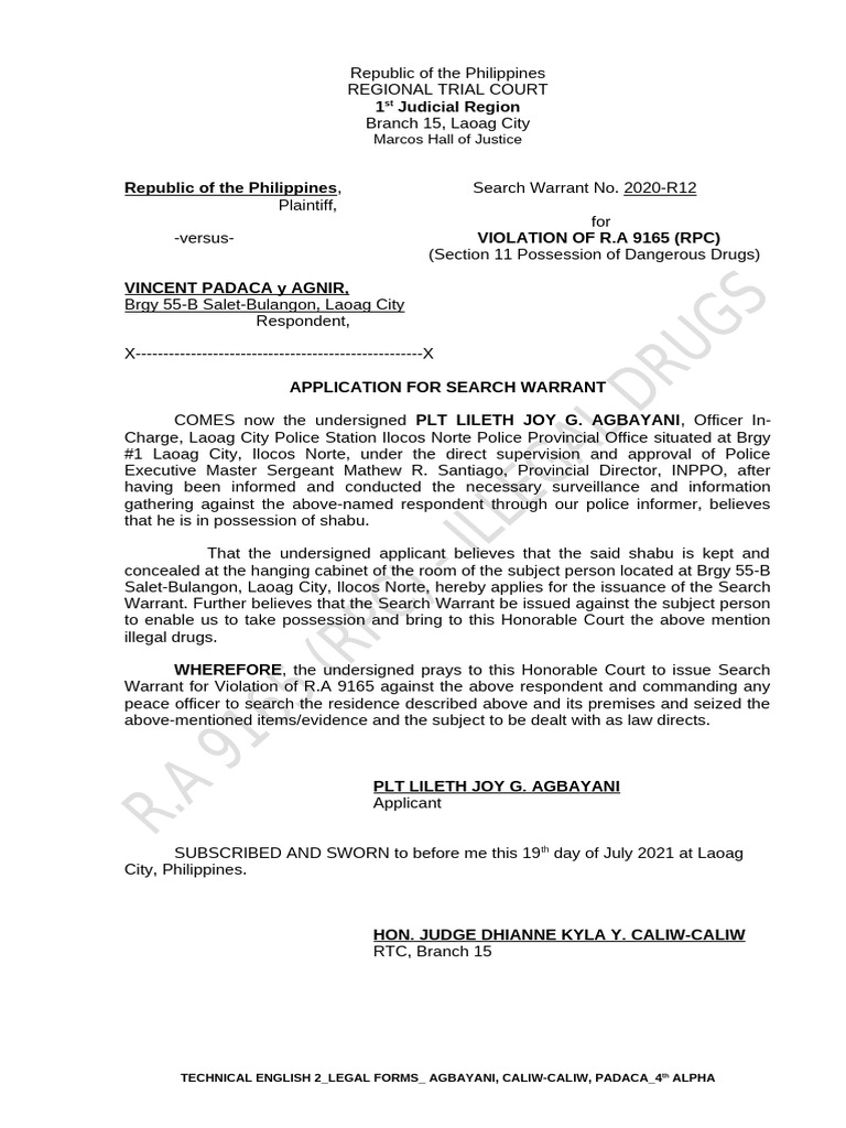 Ss application for sw pdf search warrant public sphere