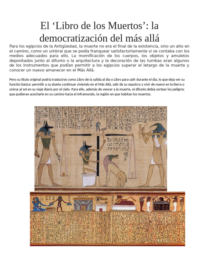 El Libro de Los Muertos | PDF