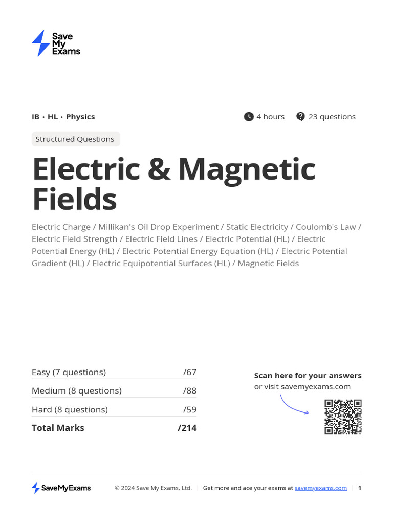 Electric and Magnetic Fields C8t5ezbSHlNPvhO0 | PDF | Electron ...