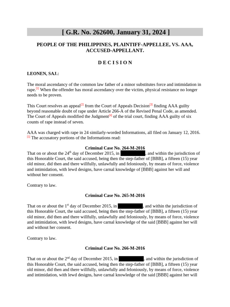 People of The Philippines, Plaintiff-Appellee, vs. Aaa, Accused ...