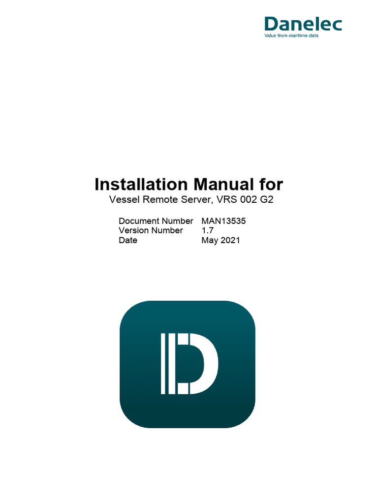 Installation Manual For VRS 002 G2 | PDF | Computer Network | Ip Address