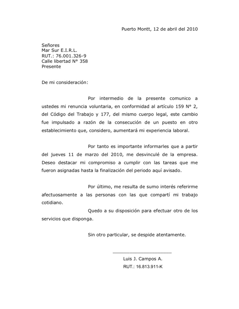 CARTA DE RENUNCIA 1