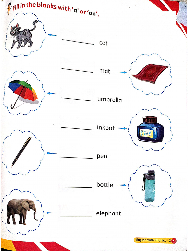 Fill in The Blanks A or An | PDF