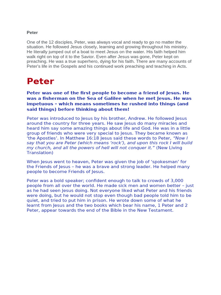 Peter | PDF | Jesus | Saint Peter