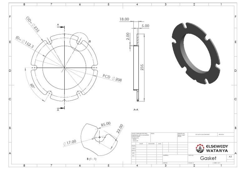 Gasket Technical Specifications Document | PDF