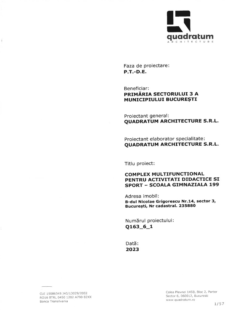 Q163 - 6 - 1 - Memoriu Tehnic General - Memoriu Arhitectura - Caiet de ...