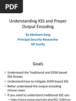 DOM Based XSS and Proper Output Encoding