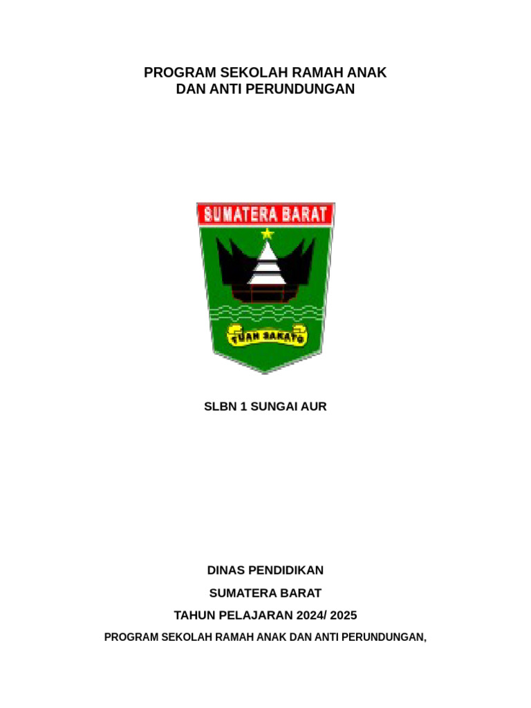 Program Sekolah Ramah Anak 2024 | PDF | Karier & Perkembangan ...