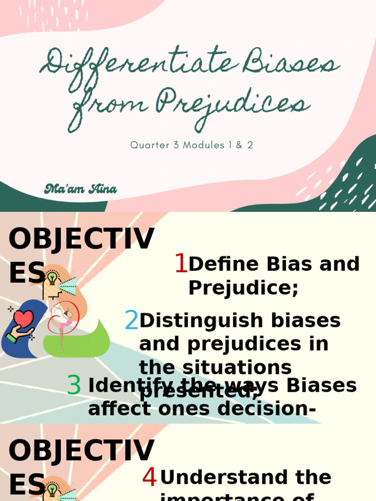Understanding Bias and Prejudice | PDF | Bias | Prejudices