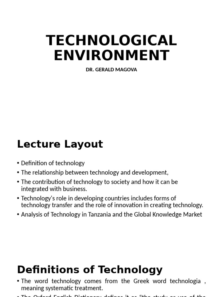 Lecture 3 - Technological Transfer 2 | PDF | Innovation | Entrepreneurship