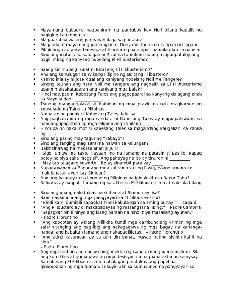 Pag Aaralan Sa Filipino 10 | PDF