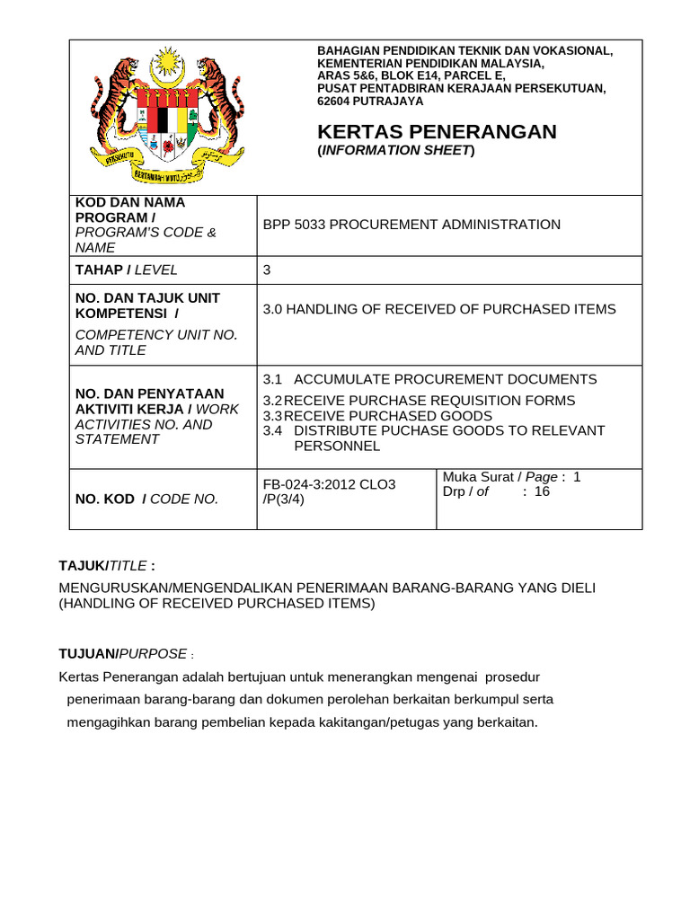 KP 3 BPP5033 | PDF