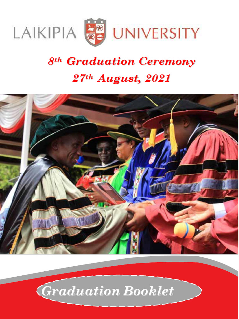 Laikipia University 8th Graduation Ceremony | PDF | Doctorate | Doctor ...