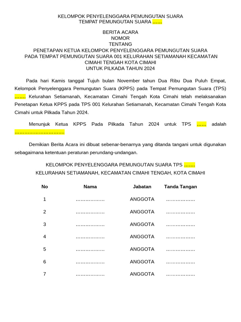 0 Ba Kpps Ketua Kpps | PDF