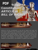 1987 Philippine Bill of Rights Overview | PDF