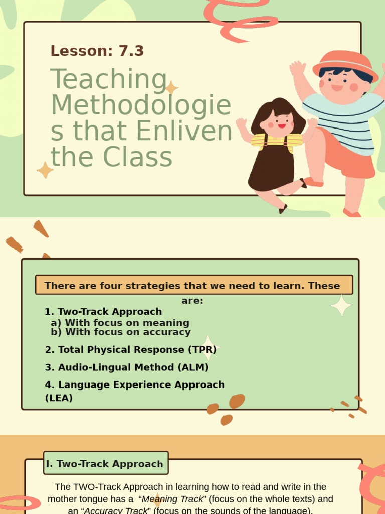 Enlivening Teaching Methods Overview | PDF | Human Communication ...
