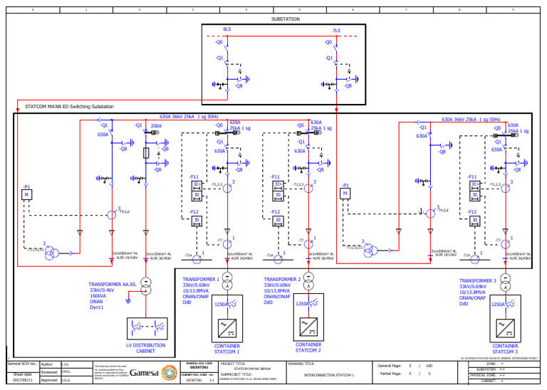 STATCOM Ma'an Electrical Drawings | PDF | Power Engineering | Electronics