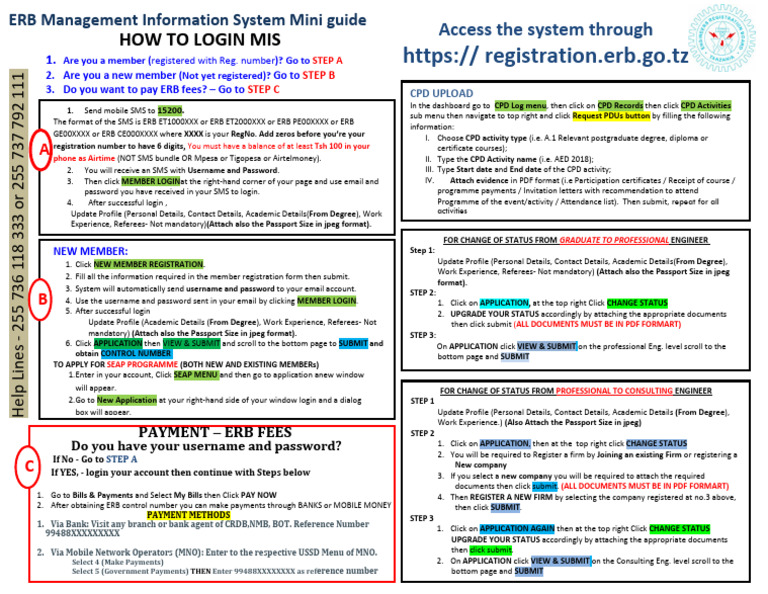 ERB Management Info System Login Guide | PDF | Software | Computing