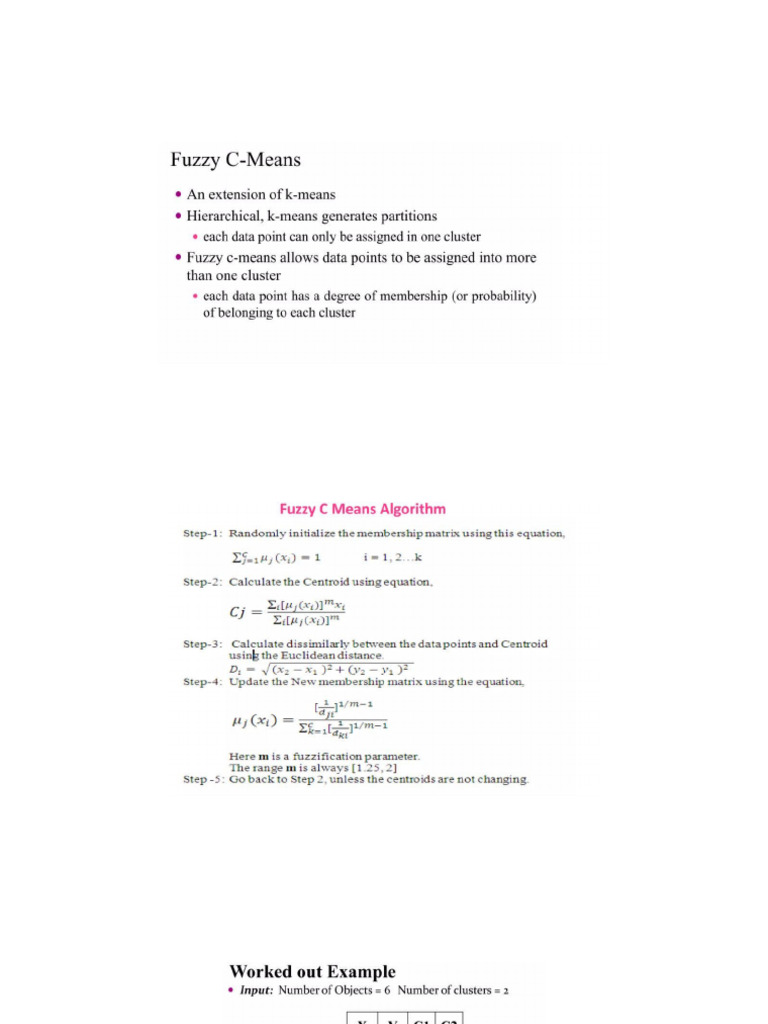 Fuzzy C Means Clustering | PDF