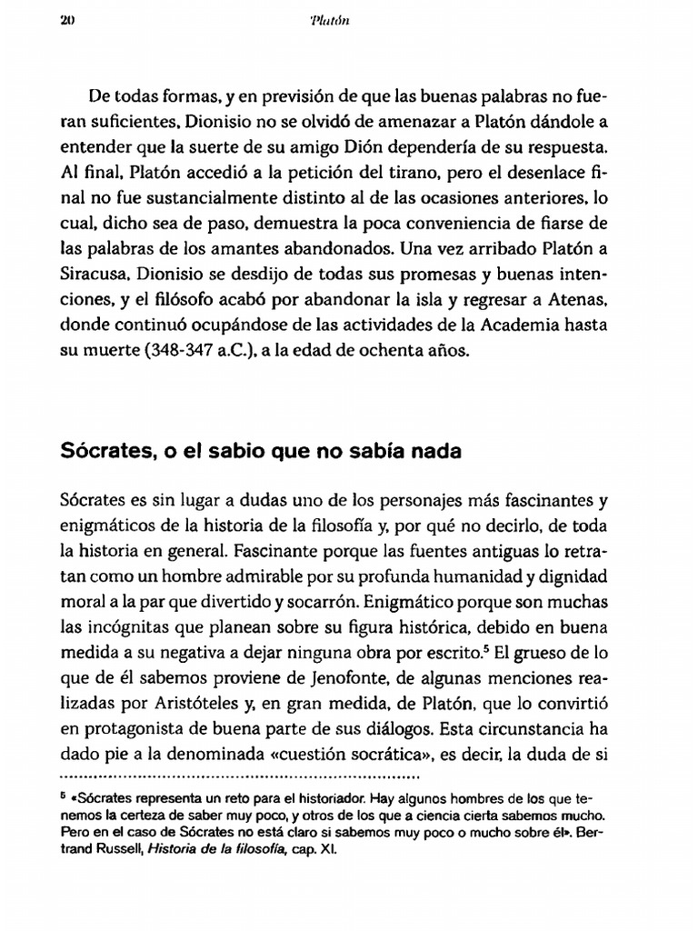 Sócrates X Platón Pdf Sócrates Platón