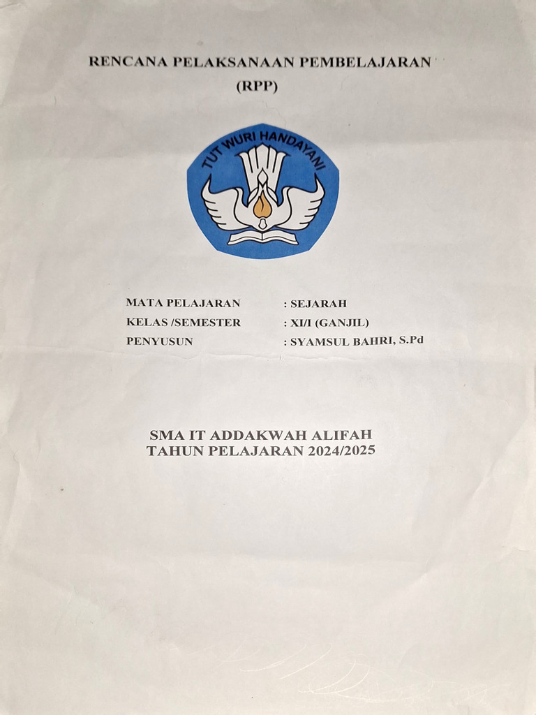 RPP Pak Syam | PDF