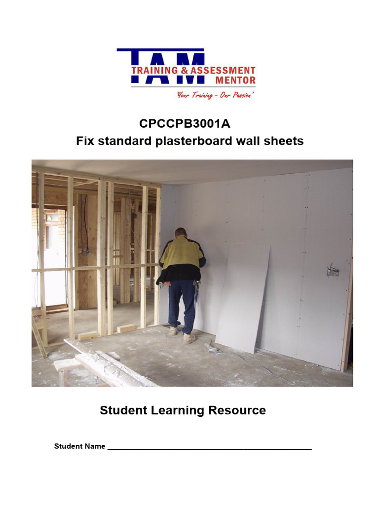 Plasterboard Installation | PDF | Drywall