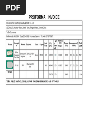 proforma