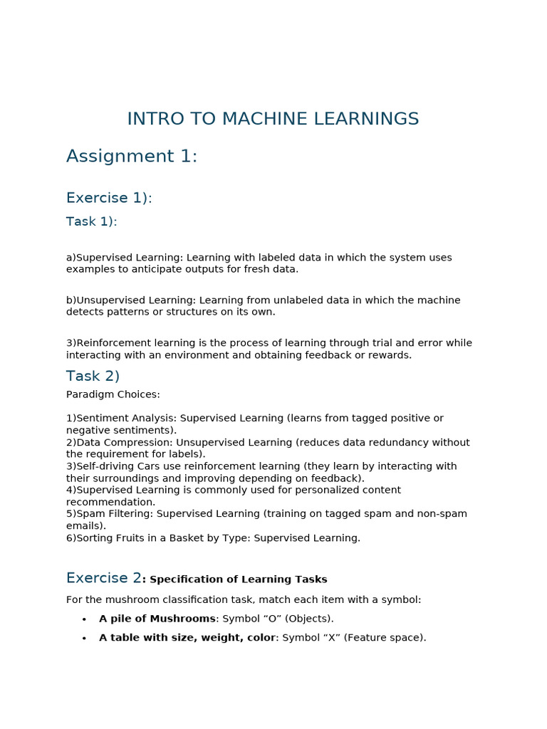 Intro To Machine Learning | PDF | Machine Learning | Learning
