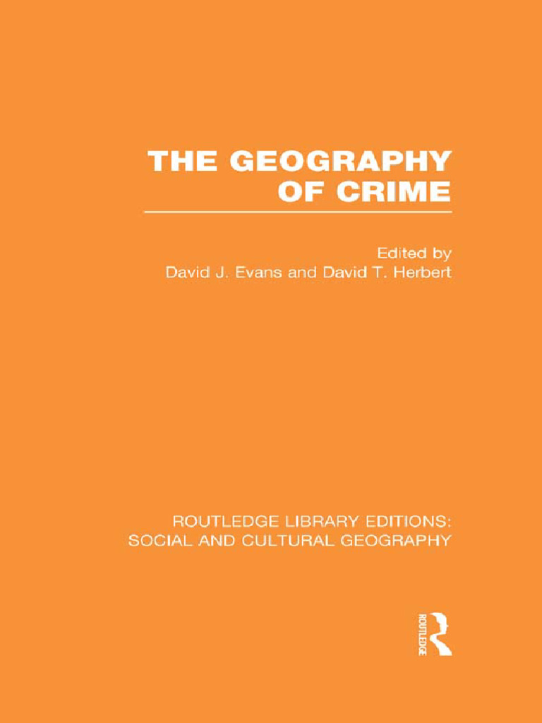 (Rouledge Library Editions - Social Cultural Geography) David J. Evans ...
