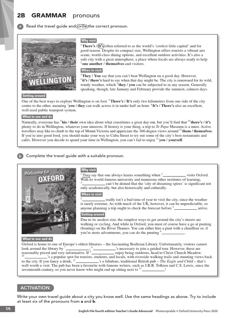 EnglishFile4e Advanced TG PCM Grammar 2B | PDF