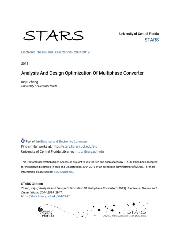 Multiphase Converter Design Optimization | PDF | Capacitor | Electrical ...