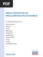 QIAamp DNA Mini Kit and QIAamp DNA Blood Mini Kit Handbook