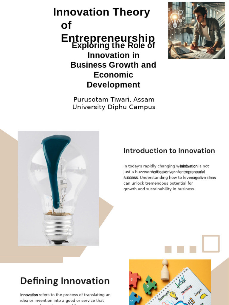 Slidesgo Unlocking Potential The Role of Innovation in Entrepreneurial ...