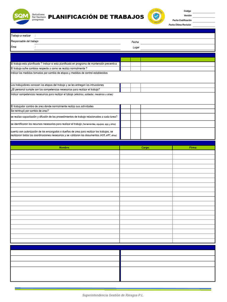 Planificación de Trabajos | PDF
