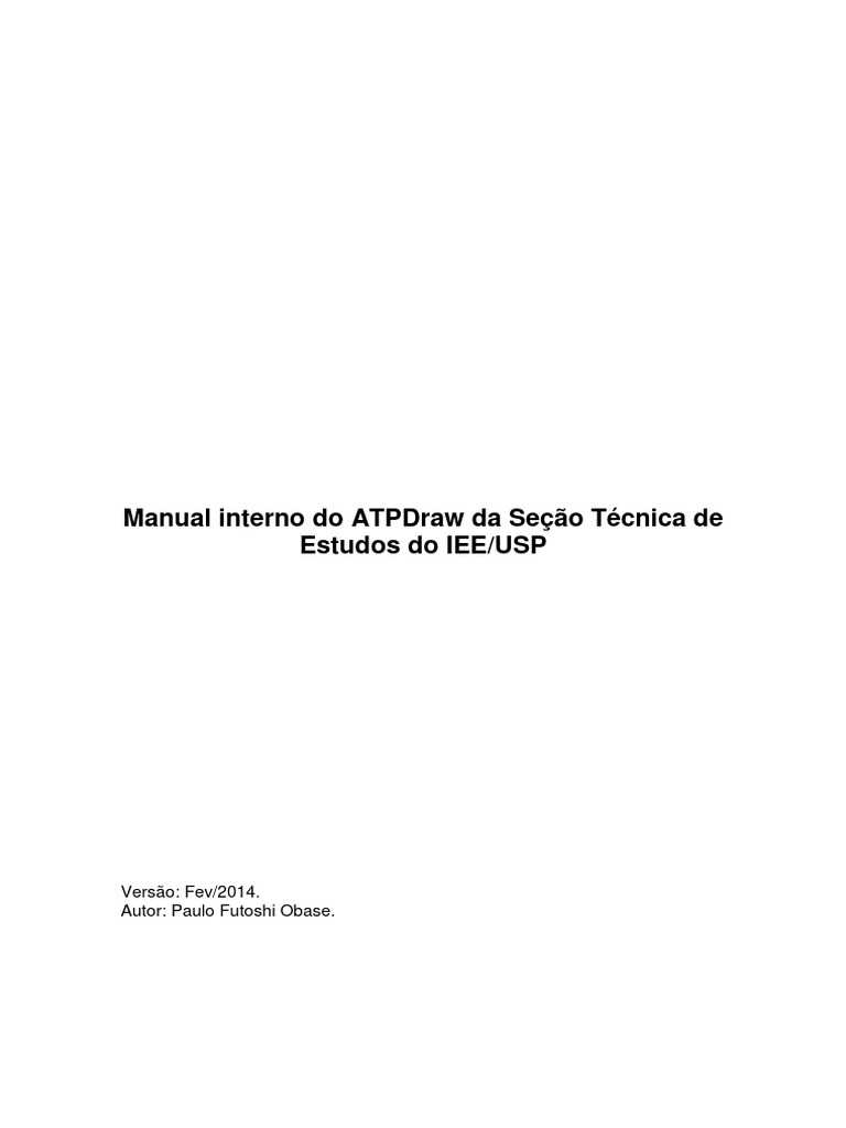 Manual do ATPDraw: Simulações e Exemplos | PDF | Microsoft Windows ...