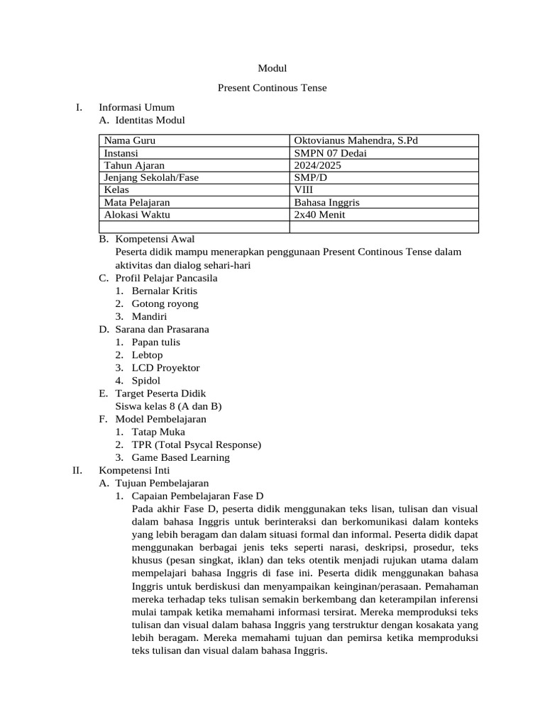 Modul | PDF | Seni & Disiplin Bahasa