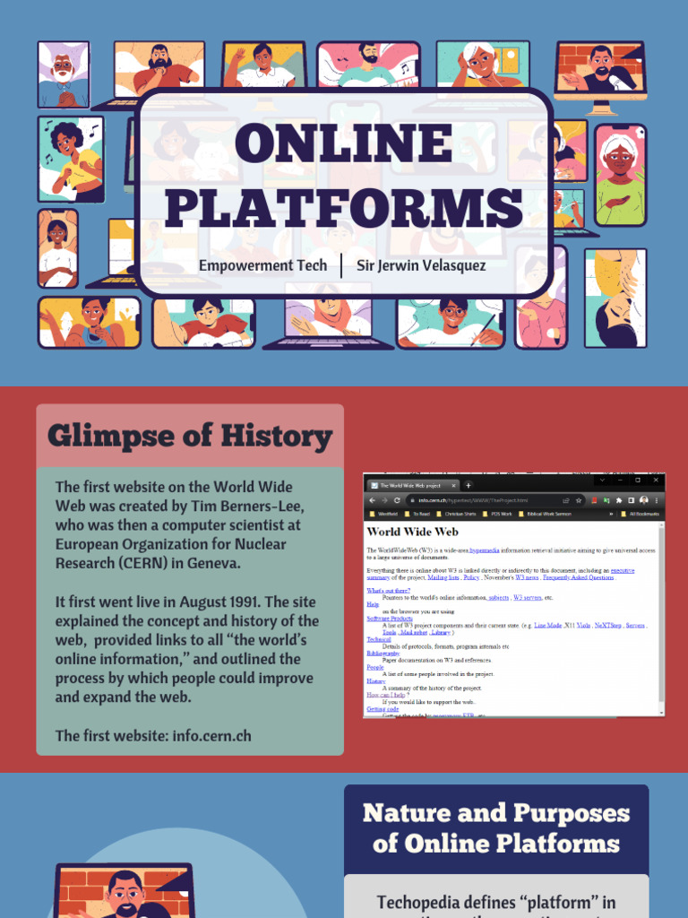 Lesson 05 Online Platforms | PDF | Web Design | World Wide Web