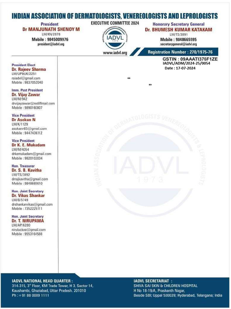 IADVL Advisory on Quackery Prevention | PDF | Dermatology | Doctor Of ...