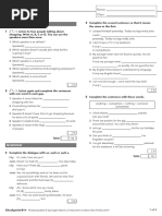 Focus 2 2ed Test Unit5 GroupA 1kol | PDF