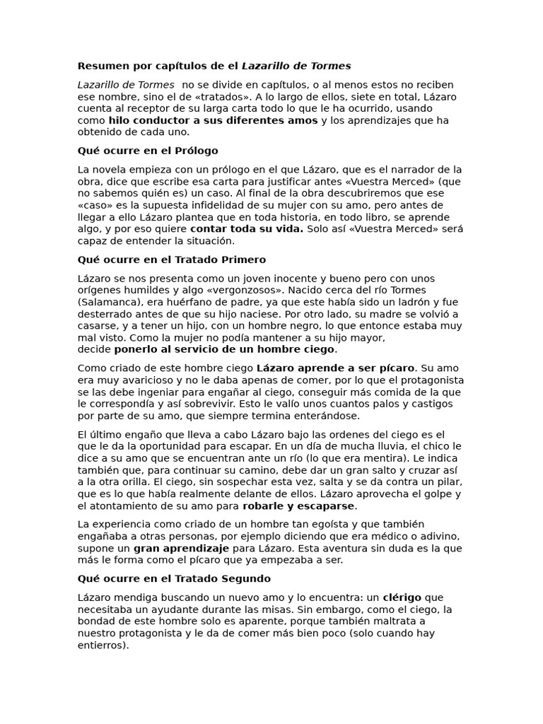 Resumen Por Capítulos de El | PDF