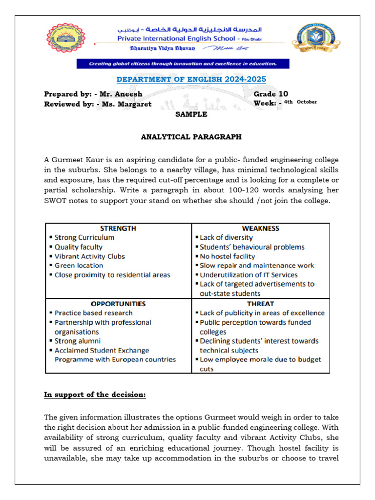 Sample Analytical Paragraph | PDF | Social Psychology | Psychology