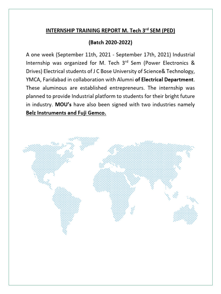 M. Tech Internship Report: Power Electronics | PDF | Photovoltaics ...