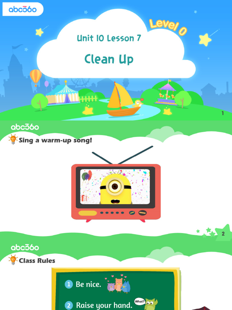 Clean Up Activities and Class Rules | PDF | Foreign Language Studies