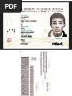 South African ID Card Details | PDF