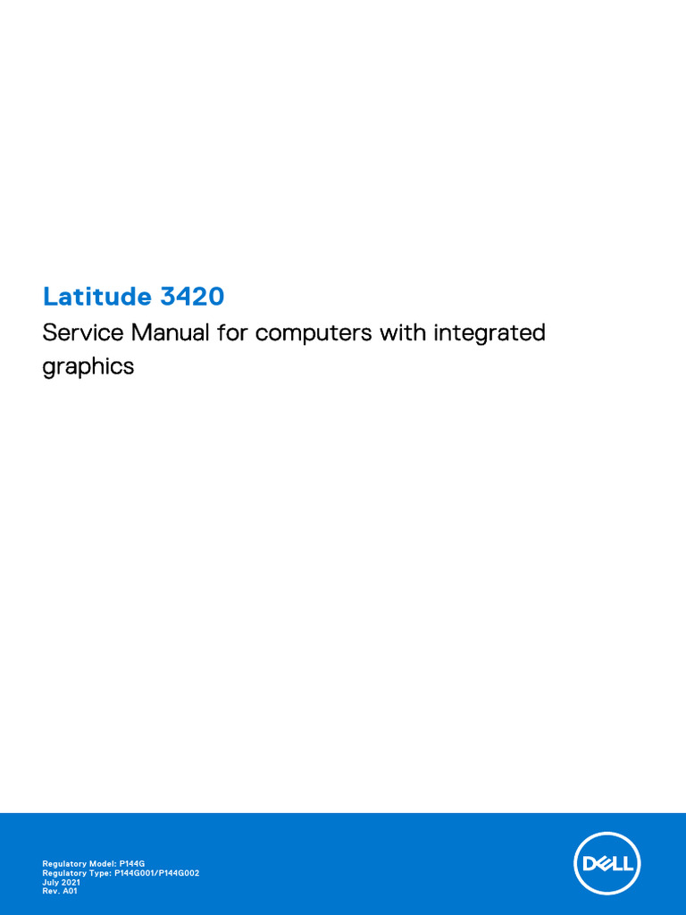 Latitude 3420 | PDF | Electrostatic Discharge | Electrical Connector