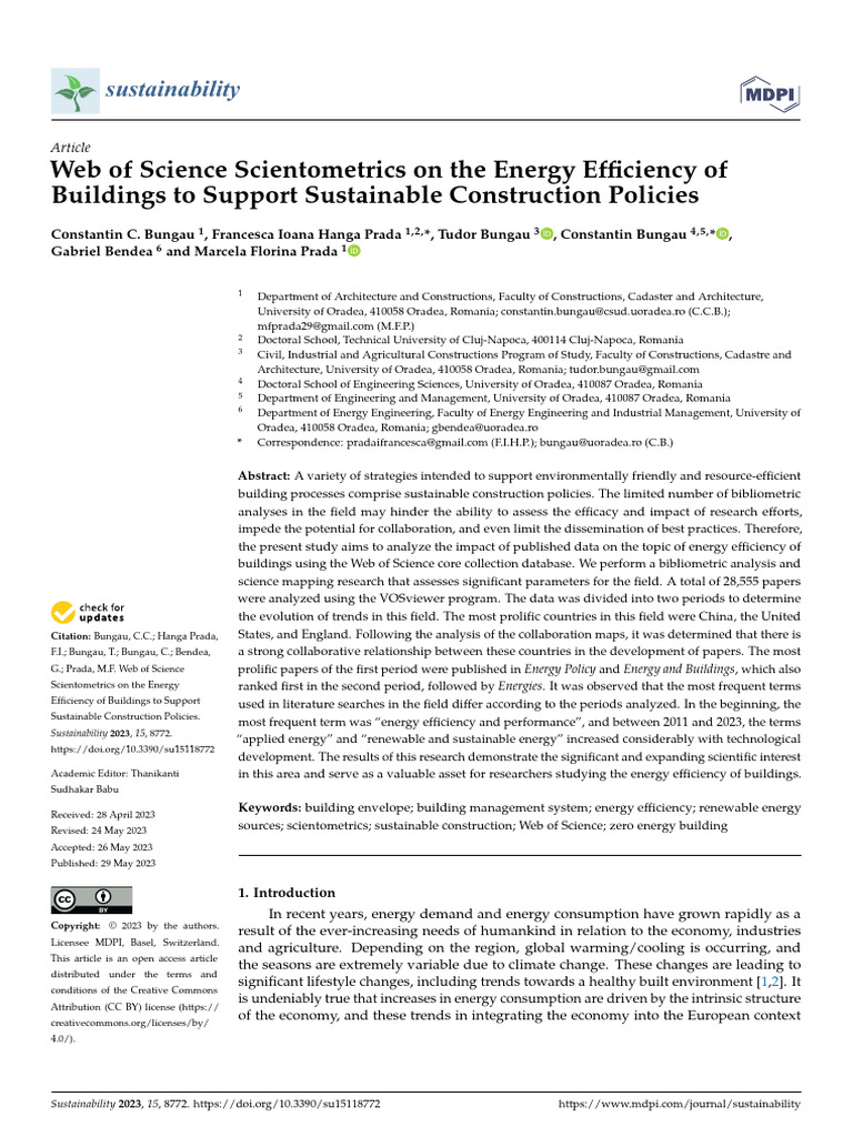 Energy Efficiency in Sustainable Buildings | PDF | Building Insulation ...