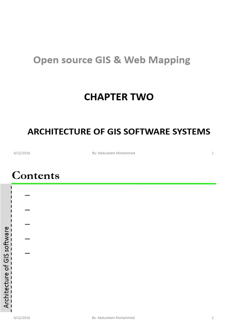 Open Source GIS & Web Mapping Ch2 2016 - Stud | PDF | Esri | Geographic ...