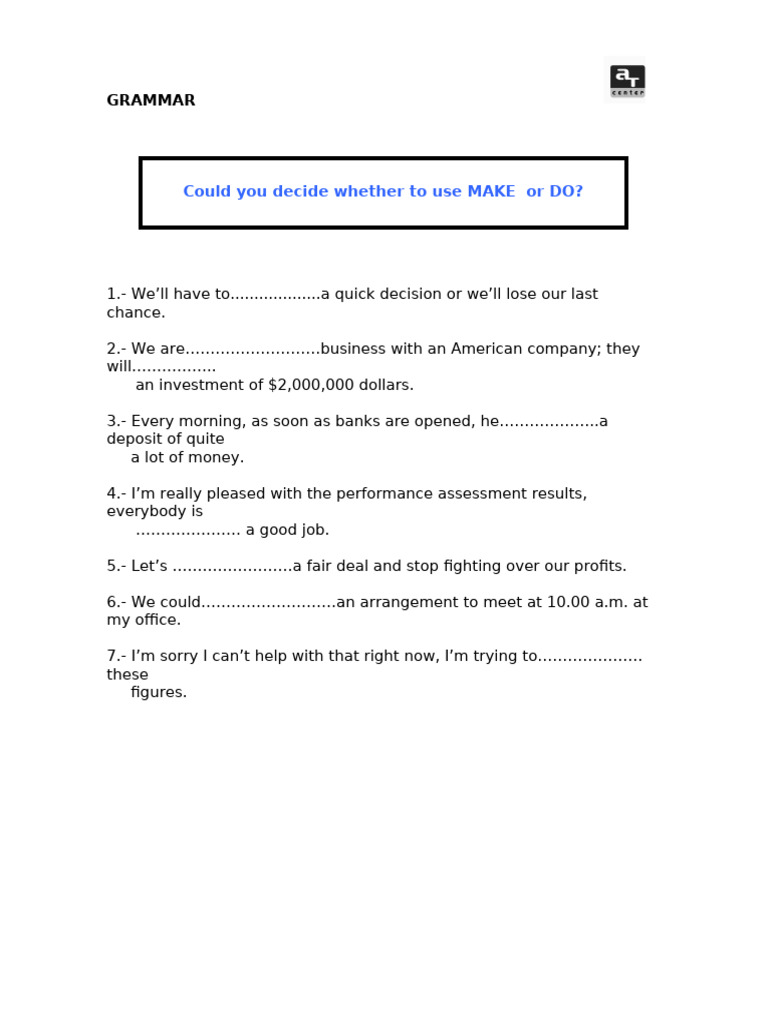 Do Make Completion of Sentences | PDF | Career & Growth