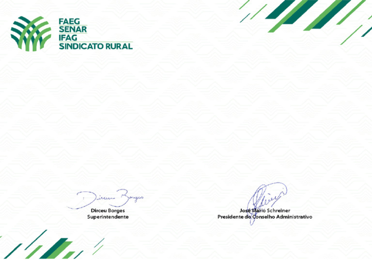 Certificação SENAR: Encontro Faeg Jovem | PDF